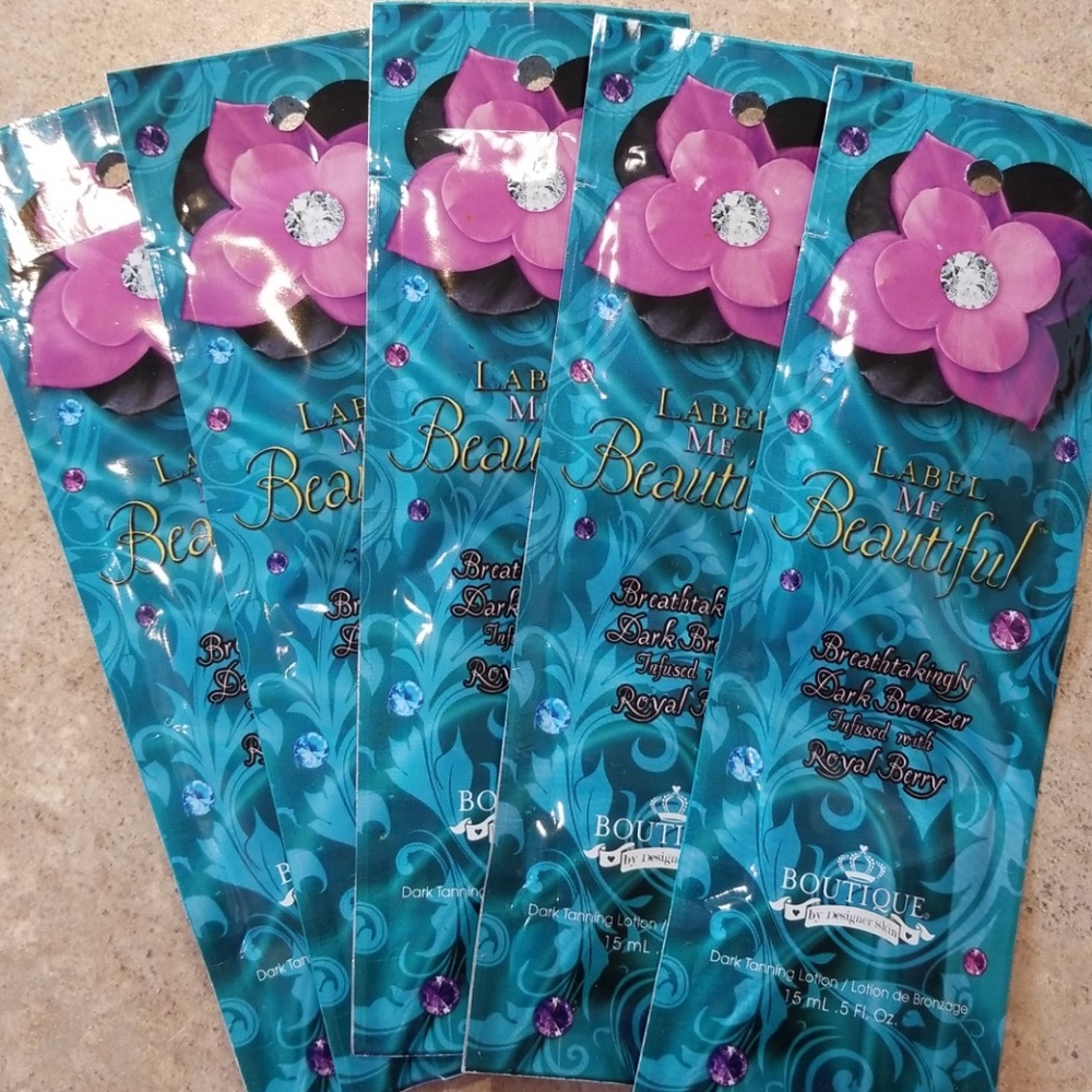 Tanning Packets! "Label Me Beautiful"